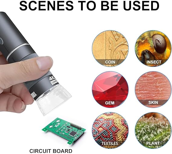 71VcgdackpL._AC_SX569_ Trådløst digitalt mikroskop, håndholdt HD USB-mikroskop, opløsning på 3840x2160P Full HD