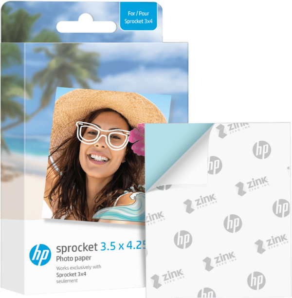 HP Sprocket Zink paper 3,5x4,25 20-pack
