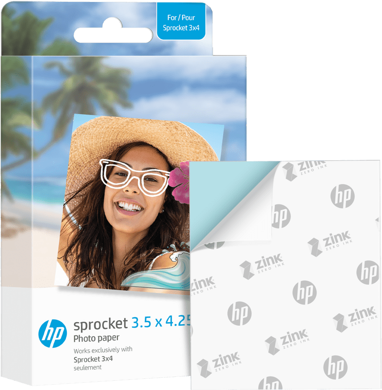 HP Sprocket Zink paper 3,5x4,25 20-pack