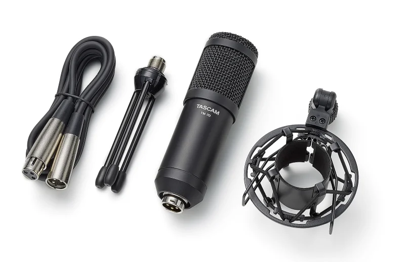 Podcast setup til 1 person med transportabel multitrack recorder