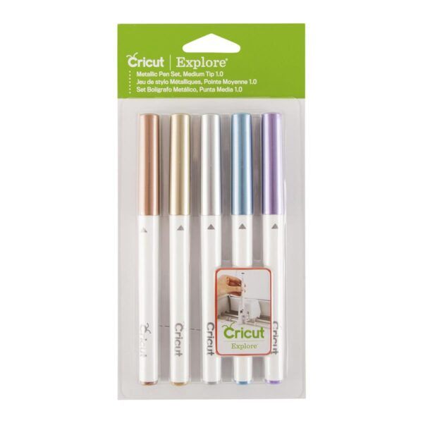 Cricut Explore/Maker Medium Point Pen Sæt 5-pak (Metallic)