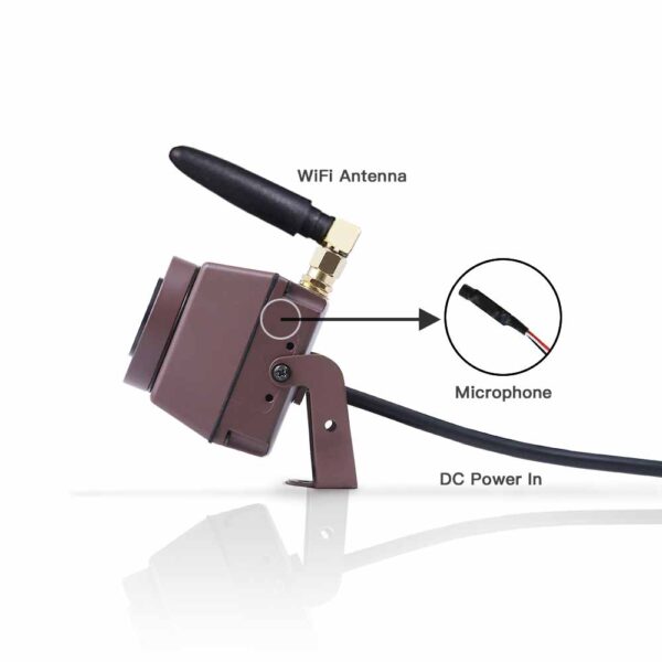 Bird Box Camera Wireless Battery Power + DC 12V Power Extension cable