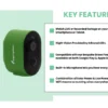 Soldrevet WiFi fugleboks og dyreliv HD-kamera - Trådløs rækkevidde optil 20 m +/-