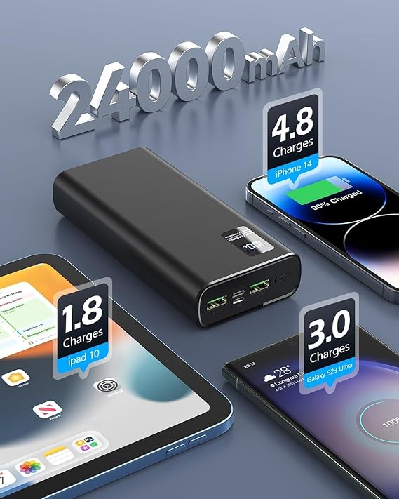 71I7I-+XJ2L._AC_SX569_ Powerbank 24000 mAh hurtigopladning - Sikre liv til ens Mikroskoper når man er på felttur