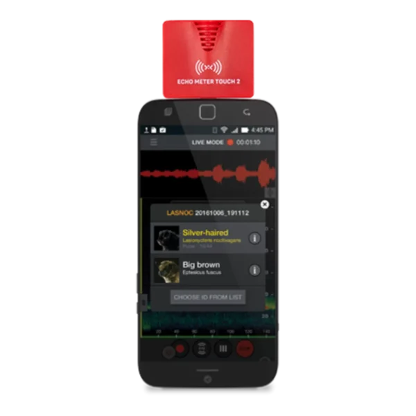 Ekkomåler Touch 2 - Forvandl din smartphone eller tablet til en interaktiv flagermusdetektor.