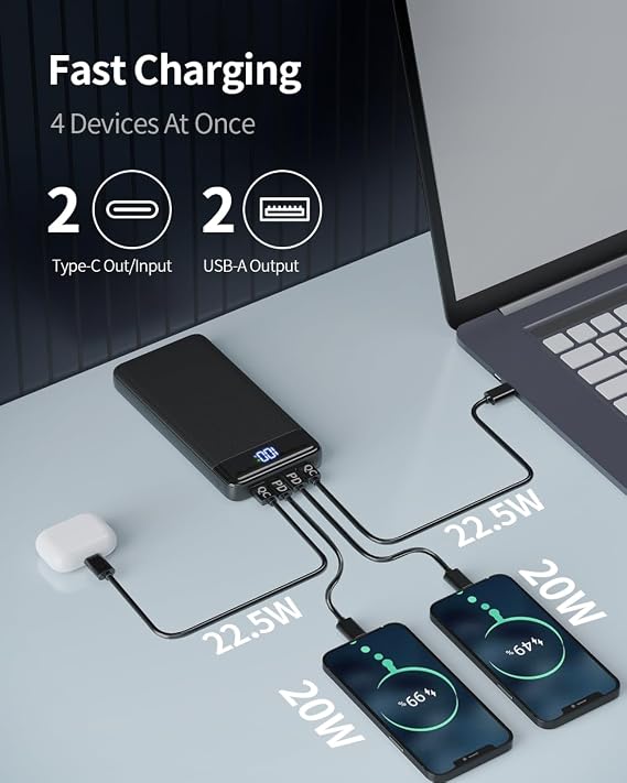 POWERBANK 26800 mAh hurtigopladning – Sikre liv til ens Mikroskoper når man er på felttur